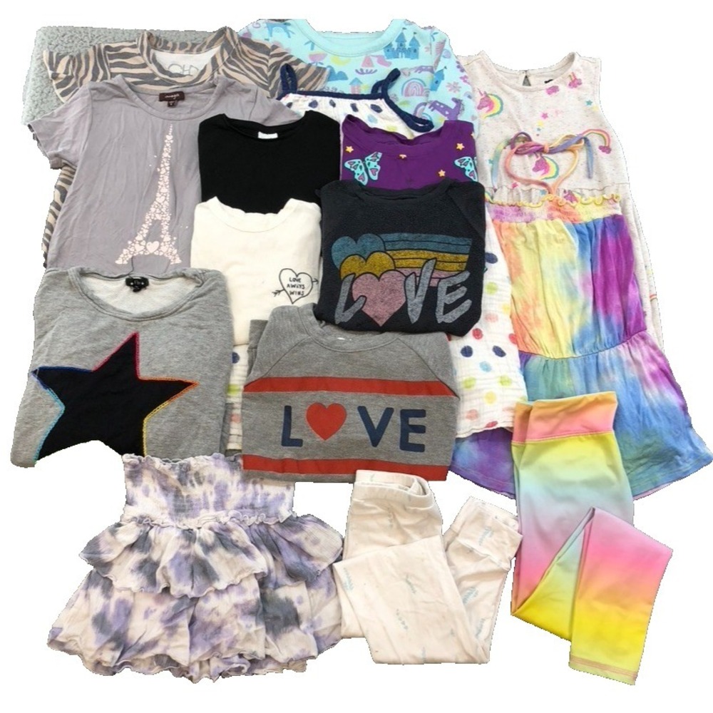 Zara Chaser Rowdy Sprout Outfit Lot Girls 6 Leggings Skirt T Shirt Dress Play